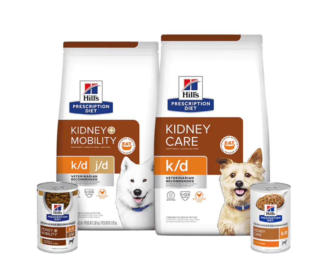 Prescription Diet Kidney care dog food range