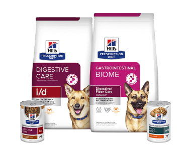 Prescription Diet Digestive care dog food range