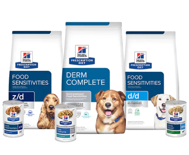 Prescription Diet Derm dog food range